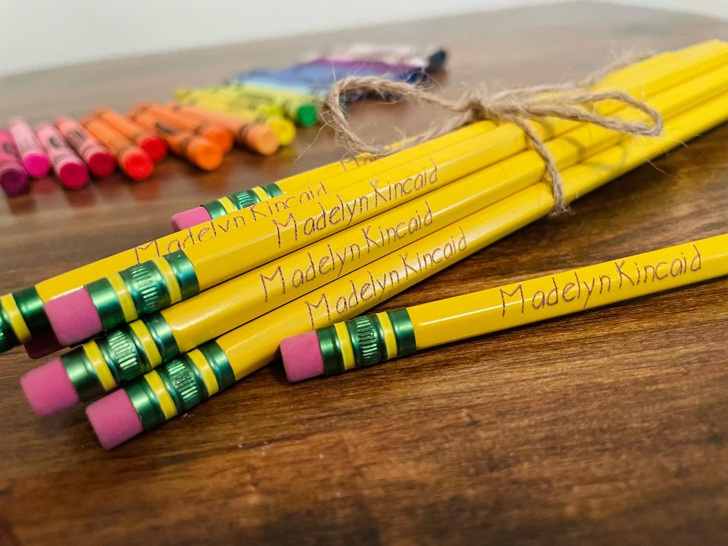 Personalized Pencils for Teachers Kids Laser Engraved