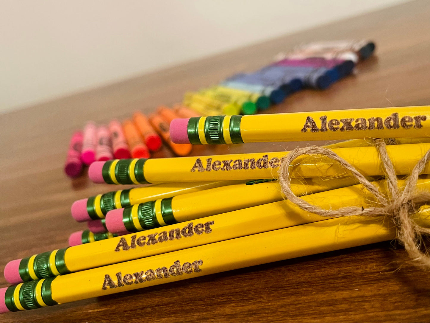 Personalized Pencils for Teachers Kids Laser Engraved