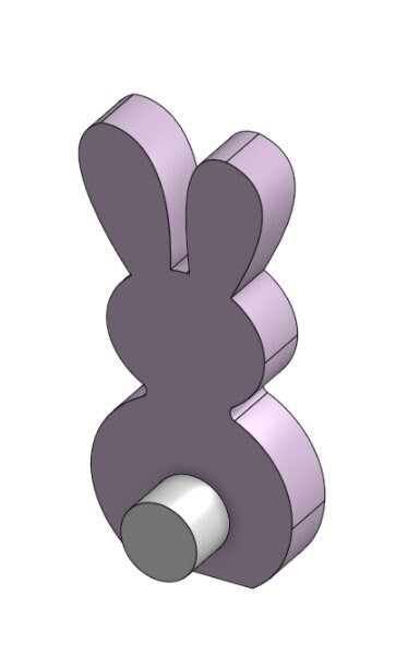 CNC/Scroll Saw Easter Bunny (2pk) Children | Vector & Print Files .PDF .SVG .stl .dwg .dxf .png