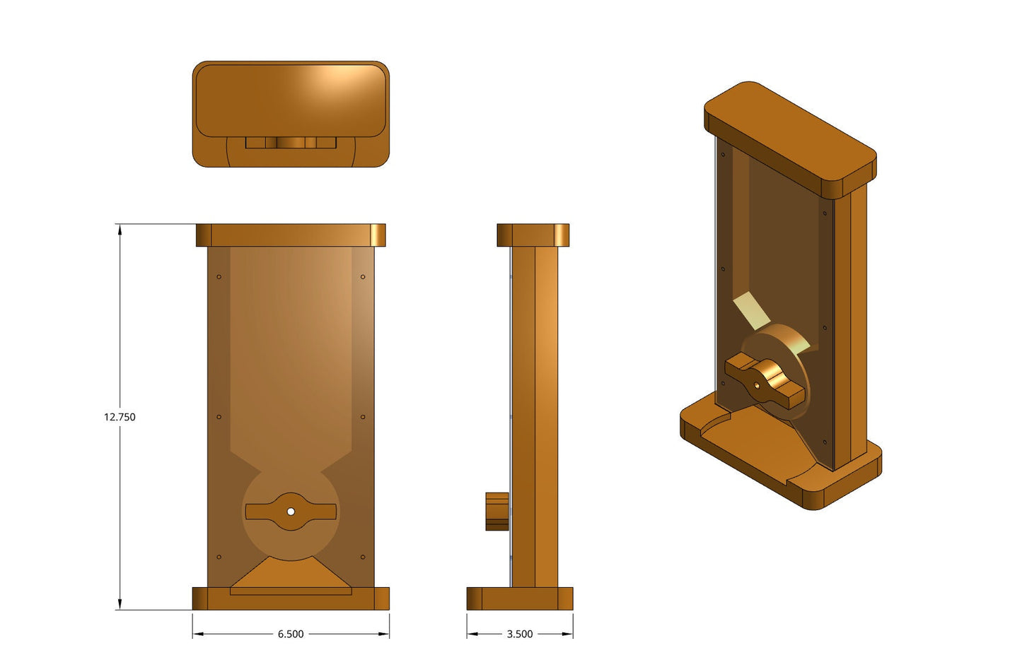 Digital Candy Dispenser Blueprints | Vector Files for CNC & Engraving | User-Friendly | .STL | .SVG | .dxf |.pdf | Carbide Create Compatible